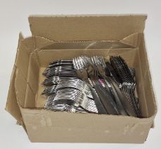 Vintage NOS cutlery: 5 dozen+ each Austrian Hackwerke Rasterfrij stainless steel fish knives &