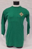 1968-1973 pattern Northern Ireland football long sleeve jersey. 47cms pit to pit. Of the period, not