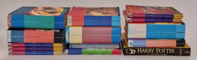 A collection of Harry Potter books many being first edition examples (14).