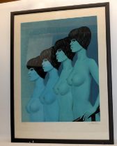 Felix Labisse surrealist ltd edition print "La Catra Famme" 30/150 76x60cm