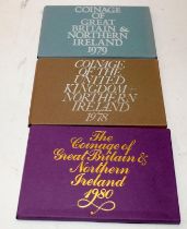 Coinage of the United Kingdom and Northern Ireland sets 1978, 1979 and 1980