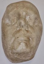 A plaster death mask.