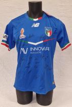 2021 Rugby League World Cup Italian team signed replica shirt size XL. Unworn with tags