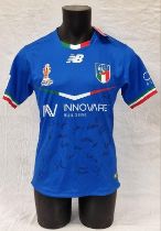 2021 Rugby League World Cup Italian team signed replica shirt size L. Unworn with tags