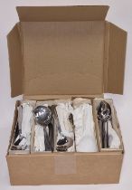 Gerlach Poland NOS vintage stainless steel cutlery 5 doz (plus) each dessert and soup spoons.