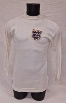 Mexico 1970 World Cup England white long sleeve jersey size M. Original and of the period, not a