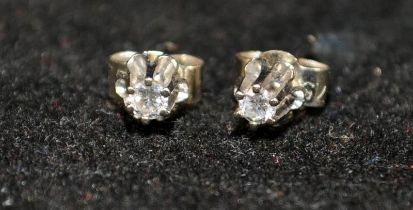 14ct gold Diamond stud earrings