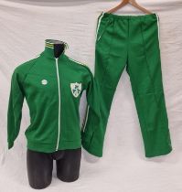 Republic of Ireland football 1980's team Tracksuit, jacket size 42. Of the period, not a