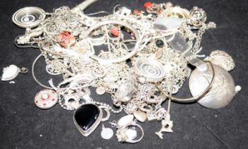 Large quantity of mixed silver and other items