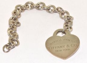 A Tiffany & Co silver bracelet, 43g