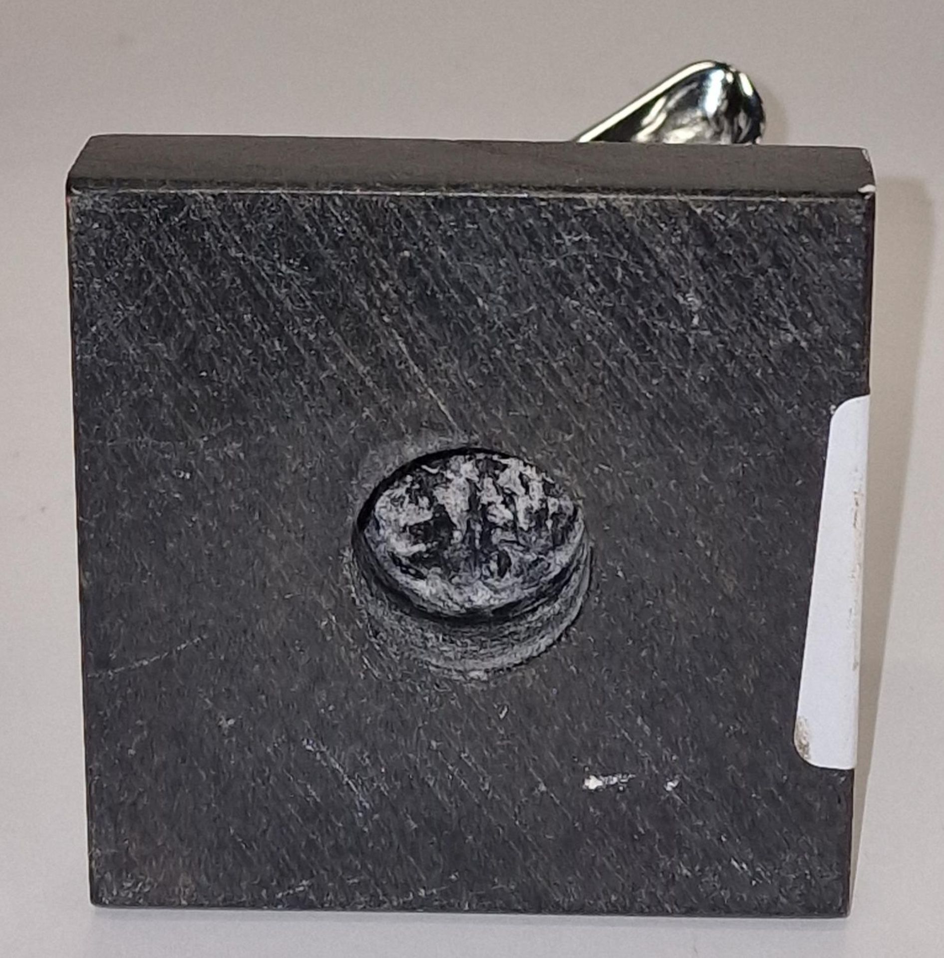 Miniature Rolls Royce Spirit of Ecstasy figure on stepped plinth. - Image 3 of 3