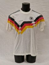 Germany 1988-90 football national team Adidas short sleeve training shirt. 23" pit to pit. Of the