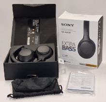 Boxed Sony WH-XB900N Extra Bass wireless Bluetooth noise cancelling headphones.