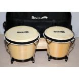 Rock Jam 7" and 8" bongo set with carry bag