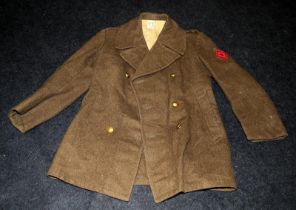 WWII era French Army greatcoat. Paulhan & Fils Montpellier. With Bombadier shoulder flash
