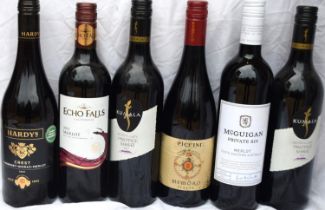 6 mixed Red wines