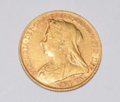 Victorian full sovereign dated 1899