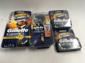 Gillette fusion 5 pro glide power, Gillette fusion proglide together with two packs of fusion