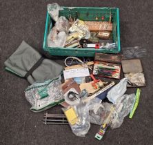 A large collection of fishing related items and accessories. Good lot to sort through.