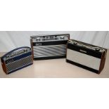 3 x vintage Roberts Radios, models R606, R404 and Rambler II