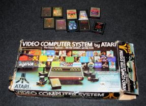 Vintage boxed Atari Video Computer System c/w a number of games cartridges