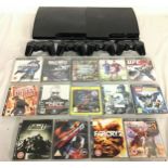 COLLECTION OF SONY PLAYSTATION 3 CONSOLES AND GAMES. To include 2 x consoles - 4 hand held