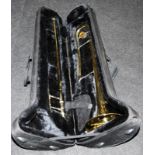 Brass Trombone by Elkhart c/w protective carry case