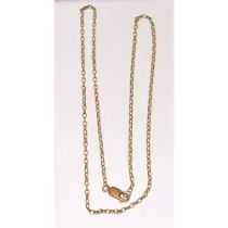 9ct gold neck chain 59cm 5.3g