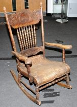 Antique rocking chair.