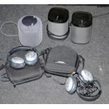 Carton of Sonos speakers, Bose headphones and an Apple HomePod. All offered untested