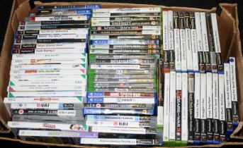 A large collection of computer games. Playstation, X-Box etc