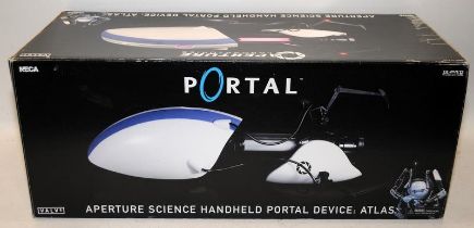 Neca portal gun, boxed (missing polystyrene packaging).