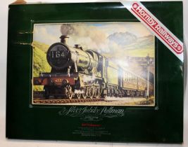 Hornby OO gauge Silver Jubilee Pullman train set ref:687. Contents still factory sealed, box lid a