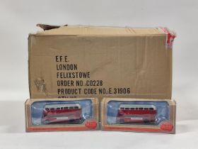 Shop retail box of brand new EFE Thomas Tilling 31906 routemaster die cast buses. 21 in total.