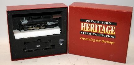 Proto 2000 Steam Collection OO gauge IC 4-6-2 locomotive, somewhat playworn. Boxed