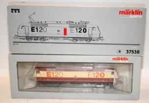 Marklin HO gauge German Federal Railroad electric locomotive ref:37538. Boxed