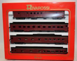 Rivarossi HO scale 1930's Norfolk and Western 4 car set ref:R6943. Boxed