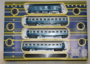 Jouef HO gauge train set 'Golden Arrow' ref:WF7668. Boxed (lid missing cellophane)