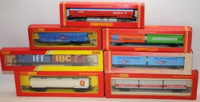 Collection of boxed Hornby OO gauge rolling stock. 7 in lot