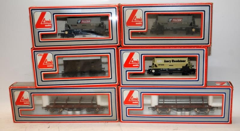 Lima OO gauge goods wagons x 6, all boxed