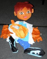 Diego Marquez from Dora The Explorer adult fancy dress costume with foam head