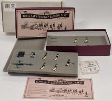 Britain's 8898 Royal Navy Field Gun Landing Party cast metal soldier complete boxed set to include