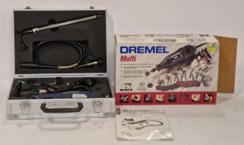 Two electric dremel's both boxed/cased.