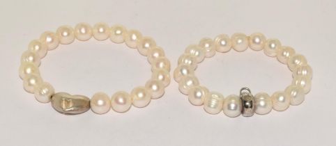 2 x Pearl bracelets (Thomas Sabo and Alrune jewellery)