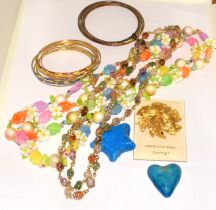Mixed quantity of 1970s costume jewellery