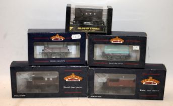 4 x boxed Bachmann OO gauge Goods Wagons c/w a Graham Farish example