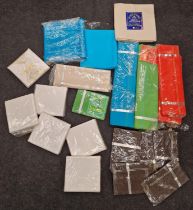 Collection of vintage Habitat bedding in plain coloures. Many still in original packets (some of the