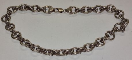 A 925 silver designer neck chain 72.5g.
