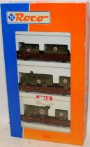 Roco HO gauge Army Medical Vehicles on Flatbed Transporters Set ref:44024. Boxed