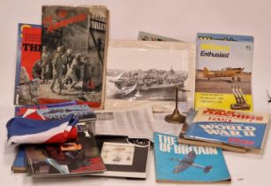 Collection of militaria related ephemera, books and other collectables.